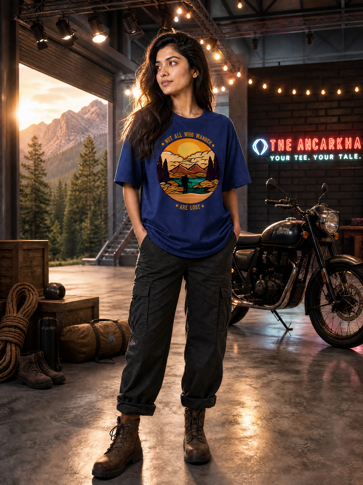 Camping - 🌄 Not All Who Wander Are Lost - Unisex Oversized Classic T-Shirt