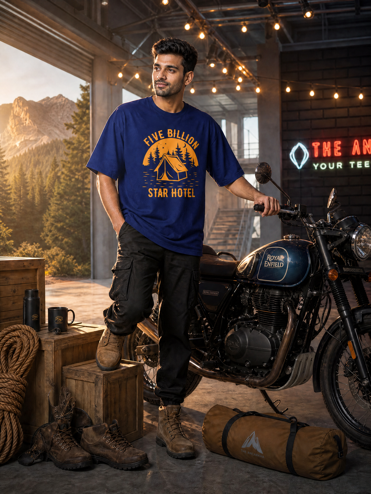 Camping - ✨ Five Billion Star Hotel  - Hotel-Unisex Oversized Classic T-Shirt