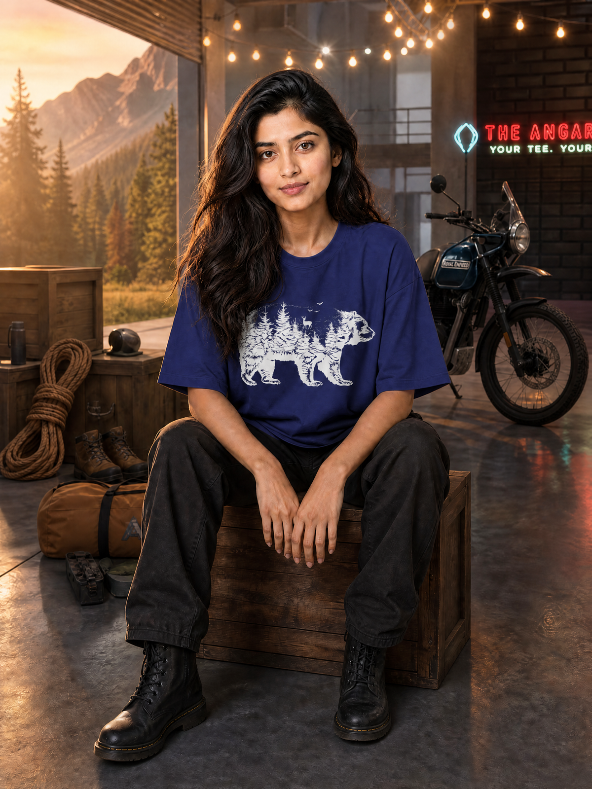 Camping - 🐺 Bear - Unisex Oversized Classic T-Shirt