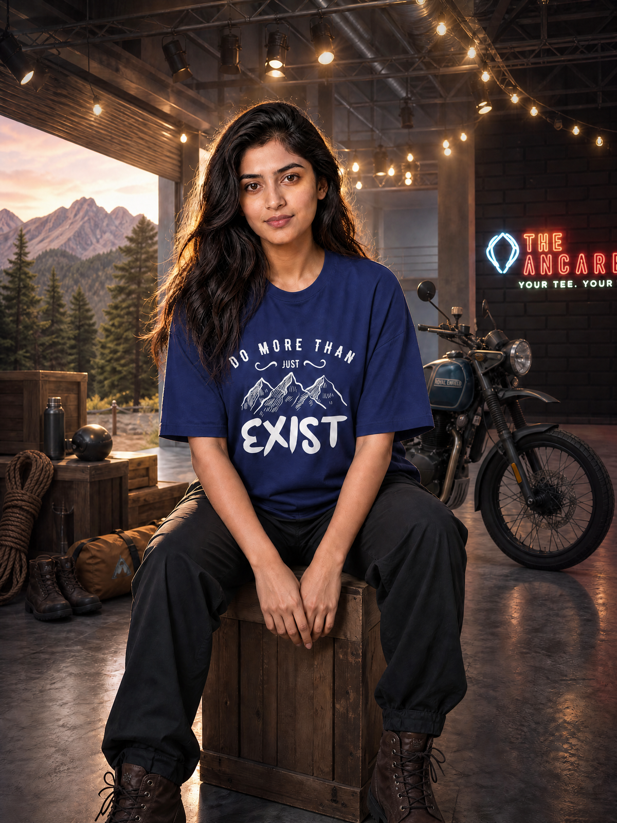 Camping - ⚡ Do More Than Just Exist - Oversized Classic T-Shirt