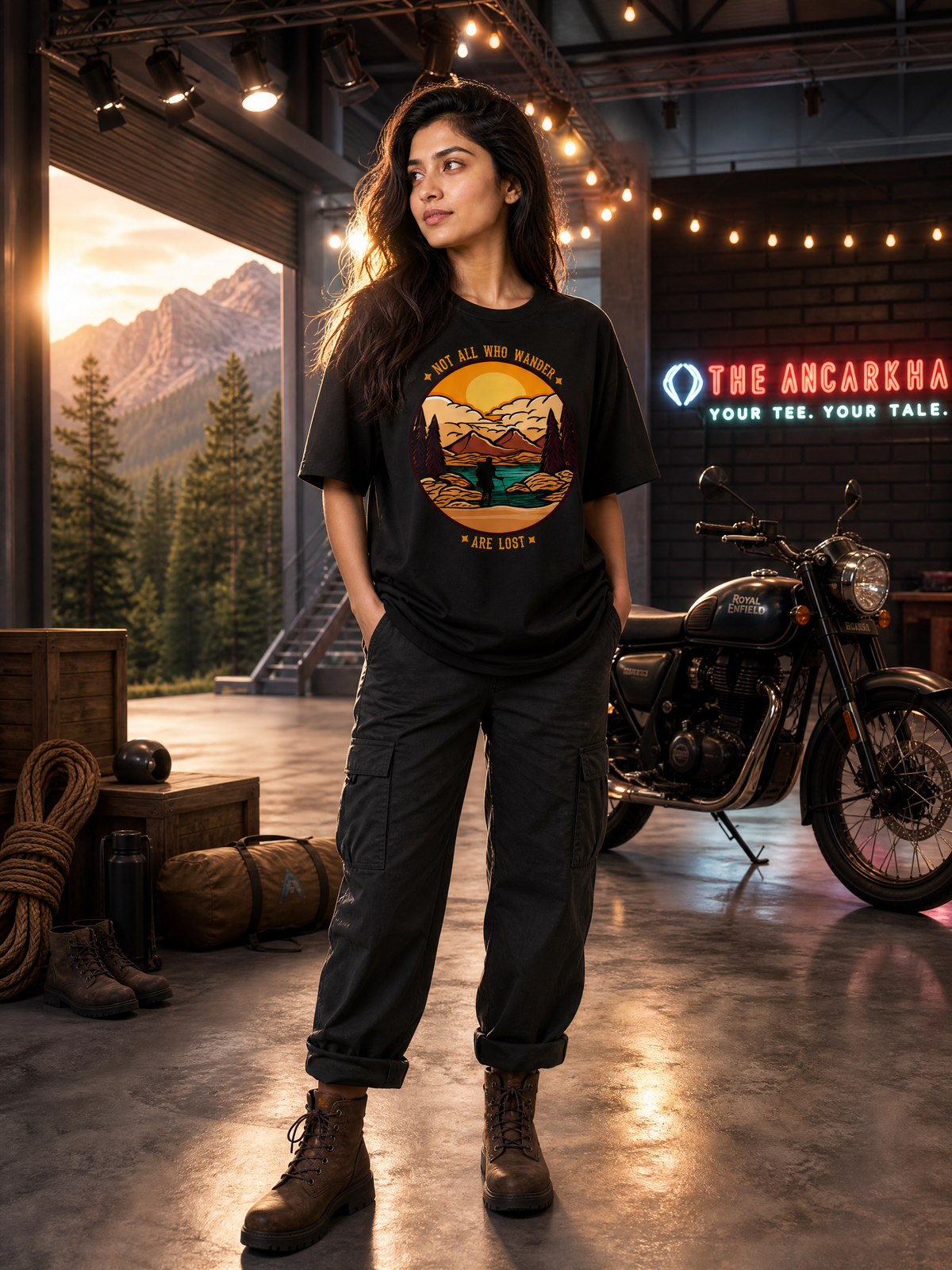 Camping - 🌄 Not All Who Wander Are Lost - Unisex Oversized Classic T-Shirt