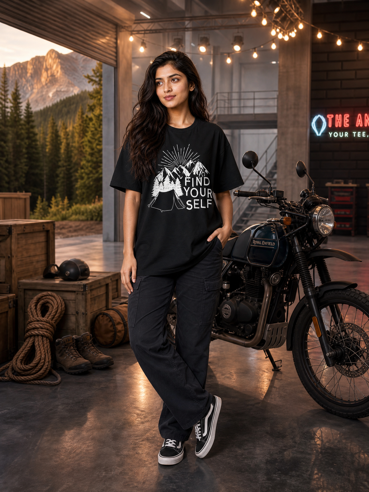 Camping - 🧭 Find Yourself - Unisex Oversized Classic T-Shirt